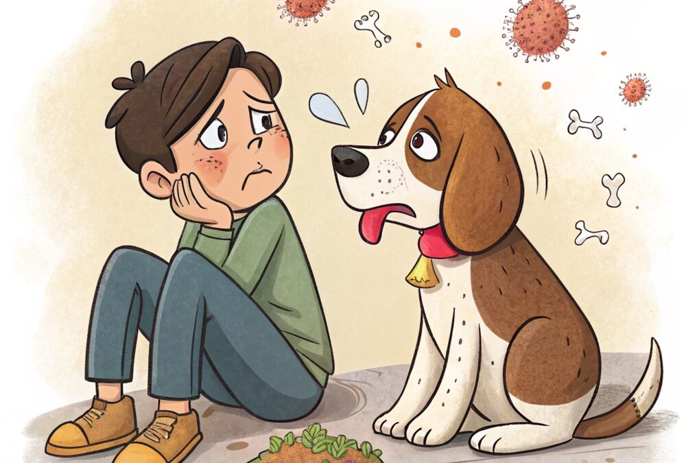 حساسیت سگ به خوردن مرغ….