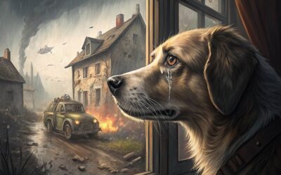 آرام کردن سگ در مواقع بحرانی مثل جنگ
