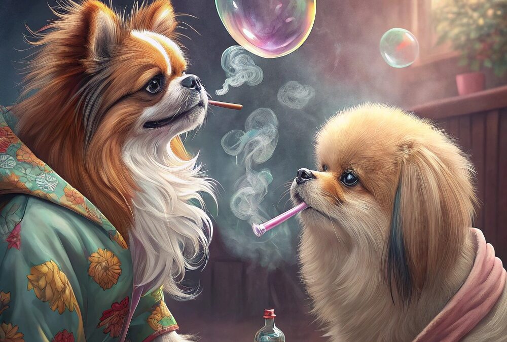 🚬 دود سیگار و قلیان برای سگ ها